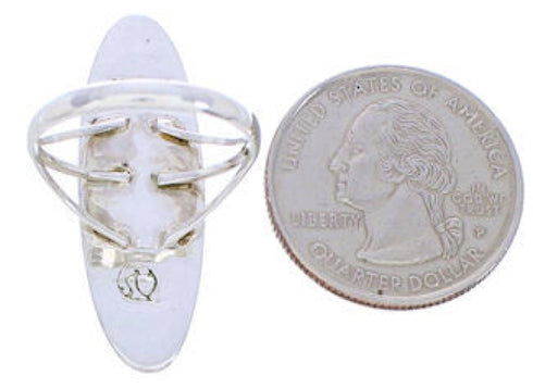 Genuine Silver Turquoise Southwest Inlay Ring Size 5-1/2 YX33649